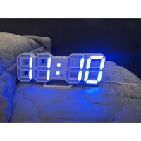 Đồng Hồ LED Để Bàn và Treo Tường Sang Trọng - Trắng Led xanh dương