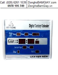 Đồng hồ LED LỊCH VẠN NIÊN CÁT TƯỜNG BM-3A treo tường có Ngày-tháng Dương Lịch và Âm Lịch  (Bảo hành 6 tháng)| HẾT HÀNG