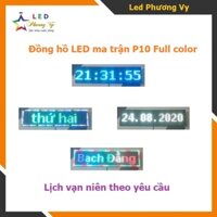 Đồng hồ Led Matrix, Led P10 siêu to khổng lồ - Ghép 2 tấm P10