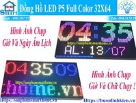 Đồng Hồ LED P5 Full Color 32X64