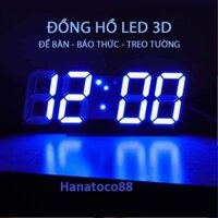 Đồng hồ LED treo tường 3D phong cách Hàn Quốc