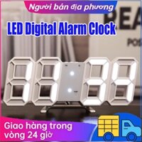 ĐỒNG HỒ LED TREO TƯỜNG - ĐỒNG HỒ ĐỂ BÀN 3D PHONG CÁCH HÀN QUỐC, ĐỒNG HỒ LED VÀ CỦ SẠC