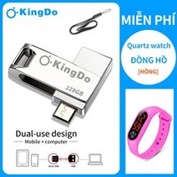 【Đồng hồ LED Xiaomi miễn phí】Ổ Đĩa Flash 2 trong1 OTG USB Kingdo 128 GB (Usb 2.0)