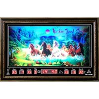 Đồng hồ Lịch Vạn Niên điên tử treo tường - Mã Đáo 68125_Có 2 Loại (Không Remote Đèn và Có Remote Đèn)