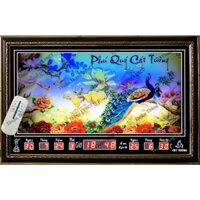 Đồng hồ Lịch Vạn Niên điện tử treo tường - Phú Quý 68310 (68x45x7cm) _Có 2 Loại (Không Remote Đèn và Có Remote Đèn)