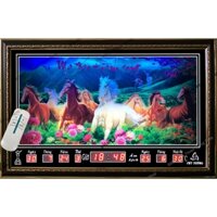 Đồng hồ Lịch Vạn Niên điện tử - Mã Đáo 68108 (KT68x45x7cm)_Có 2 Loại (Không Remote đèn và Có Remote đèn)
