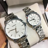 Đồng Hồ Longbo Cặp Đôi 3Kim Mặt Trơn - LBK08