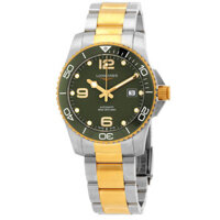 Đồng Hồ Longines Hydro Conquest Automatic (máy cơ) Mặt Xanh Lá L3.781.3.06.7 (Nam) Chính Hãng
