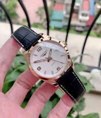 Đồng hồ Longines L27858763 nam vàng khối 18k dây da cao cấp