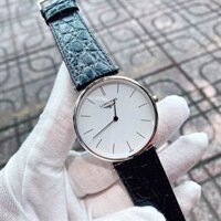 Đồng Hồ Longines Nam Dây Da Siêu Mỏng - Mặt Trắng