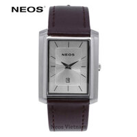 Đồng Hồ Mặt Chữ Nhật Nam Neos N-30856M Sapphire Dây Da