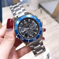 Đồng Hồ Michael Kors Nam MK8422 Chronograph Dây Kim Loại Bạc Mặt Đen 45mm