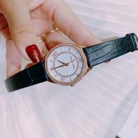 Đồng Hồ Michael Kors Nữ MK2757 Dây Da Xanh Viền Đính Đá 33mm Chính Hãng