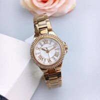 Đồng Hồ Michael Kors Nữ MK3252 Dây Kim Loại Vàng Viền Đính Đá 28mm