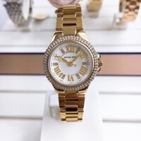 Đồng Hồ Michael Kors Nữ MK3252 Dây Kim Loại Vàng Viền Đính Đá 28mm