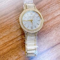 Đồng Hồ Michael Kors Nữ MK3360 Dây Kim Loại Vàng Đính Full Đá 36mm Chính Hãng