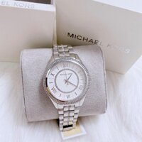 Đồng Hồ Michael Kors Nữ MK3718 Dây Kim Loại Bạc Viền Đính Full Đá 34mm Chính Hãng