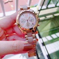 Đồng Hồ Michael Kors Nữ MK6066 Dây Kim Loại Vàng Hồng Xen Acetate 36mm Chính Hãng