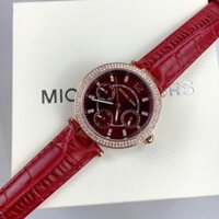 Đồng Hồ Michael Kors Nữ MK6451 Dây Da Đỏ 33mm Chính Hãng