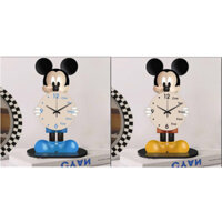 Đồng Hồ Mickey MiNi Để Bàn Decor Trang Trí Nhà Cửa, Đồng Đồ Để Bàn Hoạt Hình Cho Bé