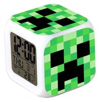 Đồng Hồ Minecraft Báo Thức Creeper tặng kèm pin