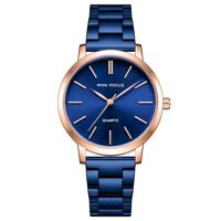 Đồng hồ MINI FOCUS Women Classic Quartz chống thấm nước-Màu xanh dương