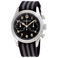 Đồng Hồ Montblanc 1858 Chronograph Automatic (máy cơ) Mặt Đen 117835 (Nam) Chính Hãng