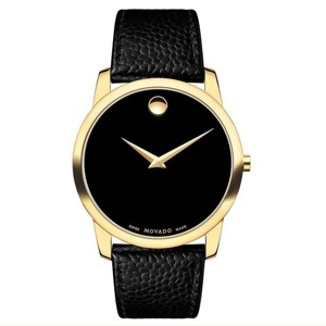 Đồng hồ Movado Museum Gold Plated case Watch 0607014, 40mm
