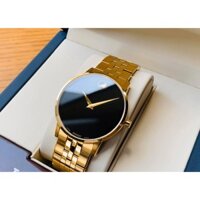 Đồng Hồ Movado Nam Chính Hãng 0607203 Museum Classic Black Dial Yellow Gold PVD Men’s Watch