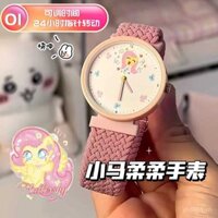 Đồng hồ My Little Pony Pinkie Pie kiểu dáng tương tự, sang trọng nhẹ nhàng, đồng hồ điện tử đơn giản cho phụ nữ thể thao, trẻ em, cặp đôi, sinh viên