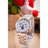 Đồng Hồ Nam 6 kim JAH-100A Julius Hàn Quốc (Bạc Kim Xanh)