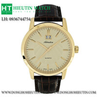 Đồng hồ nam Adriatica - A8161.1211Q - Đồng hồ dây da nam lắc kê vàng