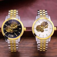Đồng hồ nam Automatic Byino 8082 vỏ máy dây demi làm từ thép không gỉ cơ lộ máy độ chính xác  sang trọng lịch lãm