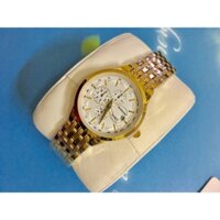 Đồng hồ nam baishuns dây kim loại mạ vàng