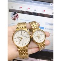 Đồng hồ nam Baishuns dây Vàng chất liệu thép không rỉ mạ vàng cao cấp hot, vô cùng đẹp đẽ