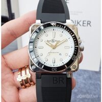 Đồng hồ nam Bell & Ross Fashion Square, bộ máy quartz, dây đeo silicone chất lượng cao, thể thao và giản dị