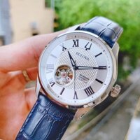 Đồng hồ nam Bulova 96A206 máy Automatic, kính Sapphire, hở tim 7h, đáy lộ máy, dây da, cọc số la mã, case 42mm