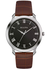 Đồng Hồ Nam Bulova Dây Da 96A184 - Mặt Đen