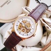 Đồng hồ nam Bulova Semi Skeleton 97A138 máy Automatic, lộ cơ, mạ vàng PVD, dây da, case 43mm