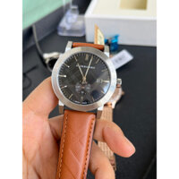 ĐỒNG HỒ NAM BURBERRY BU9905 DÂY DA NÂU , SIZE 42MM FULLBOX