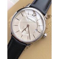 Đồng Hồ Nam Burberry Classic Round Beige Dial Black Leather BU10000