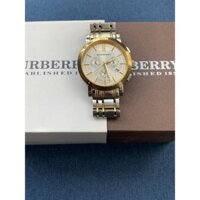 Đồng hồ nam Burberry Swiss Quartz , 1 lịch, niềng mạ vàng, dây thép không gỉ
