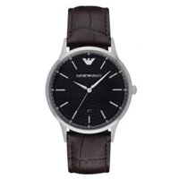 Đồng hồ nam cao cấp Da mặt số - đen AR2480