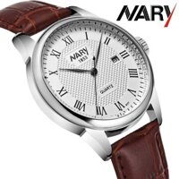 Đồng hồ nam cao cấp Nary chính hãng mặt kính sapphire chống xước, chống va đập