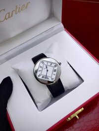 Đồng hồ nam Cartier Pebble Re-Edition dây da đen Super Fake 1:1 36mm