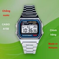 Đồng Hồ Nam Casio A158 .e., Made In Malaysia, Chống Nước, Siêu Bền, Pin Lâu, Huyền Thoại