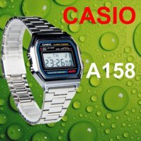 Đồng Hồ Nam Casio A158 .e., Made In Malaysia, Chống Nước, Siêu Bền, Pin Lâu, Món Quà Ý Nghĩa