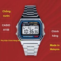 Đồng Hồ Nam Casio A158 .e., Made In Malaysia, Chống Nước, Siêu Bền, Pin Lâu 7 Năm