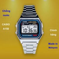 Đồng Hồ Nam Casio A158 .e., Made In Malaysia, Chống Nước, Siêu Bền, Pin Lâu, Chống Sốc