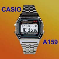 Đồng Hồ Nam Casio A159 Black .f., Made In Japan, Chống Nước, Siêu Bền, Pin Lâu 7 Năm